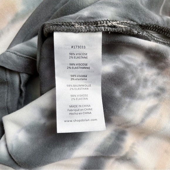 Anthropologie Dolan Trina Tie-Dye Midi Dress in Gray and Cream, Size XS - Picture 9 of 11